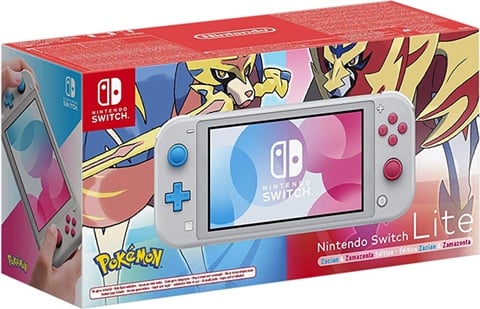 Nintendo Switch Lite Console, 32GB Zacian & Zamazenta Grey, Boxed